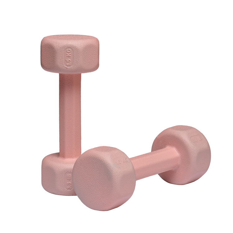 دمبل ۱.۵کیلویی رنگ کالباسی با روکش ترموپلاستیک